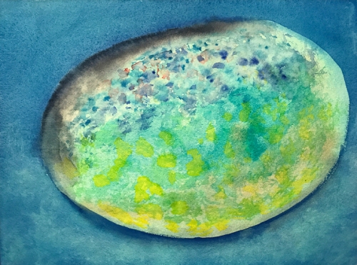 Watercolor: Abstract - Egg 040417